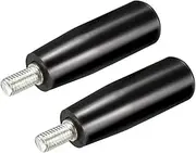 uxcell 2Pcs Revolving Handwheel Machine Handle M8 Male Threaded Stem for Milling Machinery