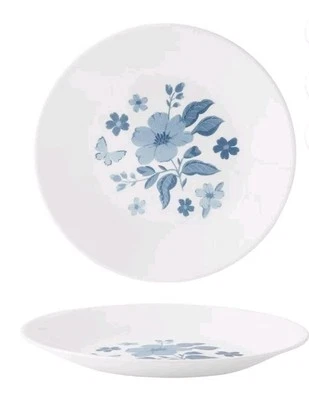 Pioneer Woman ~ Set of Four (4) Corelle ~ EVIE BLUE ~ 6.75 Appetizer Plates