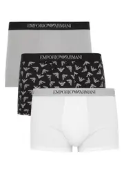 Armani Cotton Trunks - set of Three - Black - XL XL