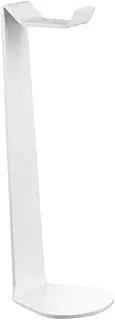 HAWILLOSCH Headphone Holder Acrylic Stand Desktop Hanger Rack for Earphones White Headset Shelf for Gaming Office Use Sturdy Base Compatible with All Headphones Multi Purpose