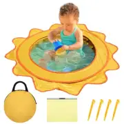 Pop Up Beach Pool, Portable Toddler Beach Pit with Water Bag and Storage Bag,...