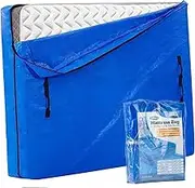 Single Size Mattress Bag for Moving & Storage, JOYCEMALL Heavy Duty Extra Thick Waterproof Reusable Mattress Cover Protector with 8 Reinforced Carrying Handles & Strong Zipper Closure
