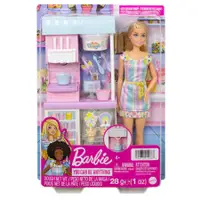 在飛比找蝦皮購物優惠-【現貨】MATTEL Barbie 芭比娃娃 芭比冰淇淋店組