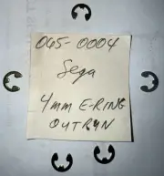 (5) Sega arcade “Outrun” 4 mm E-Ring Part Number 065-0004
