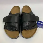 Birkenstock New w/ Box Kyoto Padded Puff Pack Black Leather Regular Select Size