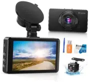 Dash Cam Front and Rear, Dash Camera for Cars with 32G Card Super Night A20-32G