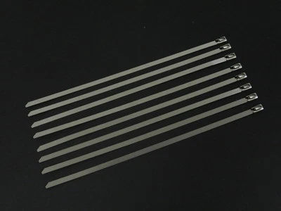 X12 UNIVERSAL 8" STAINLESS STEEL ZIP TIE CABLE FOR DOWNPIPE INTERCOOLER PIPING (for: Volkswagen)