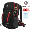 【迪伯特DIBOTE】極輕。專業登山休閒背包 - 40L (黑)