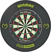 Nodor Supabull 2 Dartboard with MVG Dartboard Surround Plus Free Set Of Darts