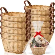 10 Pcs Small Wicker Basket for Gifts Empty to Fill Chocolate Nuts Cookies Fru...
