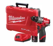 Milwaukee M12FPD2202C - 12V Brushless 13mm Hammer Drill Driver Kit (2 x 2.0Ah)