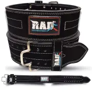 RAD Weight Lifting Belt Strength Training Gym Fitness Back Support Workout Belt