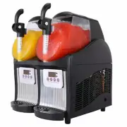 Slush Machine Ice Cream Maker 300W 2.5L*2 Double Tank Snow Melting Machine