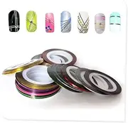 Healeved Tips Striping Tape Line Stickers 60 Rolls 2 Boxes Manicure Set Tools Gel Nail Stickers