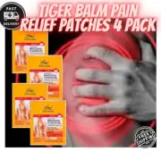 Genuine Tiger Balm Pain Relief Back Pain Patches Warm Plasters RD 4 Packs 7x10cm