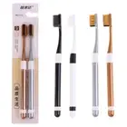 2pcs Bamboo Charcoal Toothbrush Soft Bristle Toothbrush for Sensitive Gums T SPK