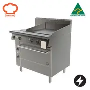 Goldstein Electric 2 X 2 Kw Solid Plates, 610 X 520 X 12 mm Griddle, 711 X 560 X 355 mm Oven PE2S24G28