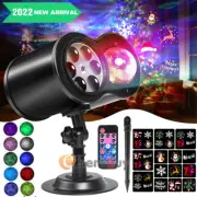 Christmas Light 16 Slides Film Moving Projector LED Laser Outdoor Landscape Lamp