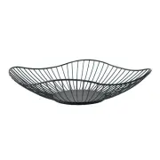Iron Wire Fruit Bowl Bread Basket Storage Dish Dining Object Table Decor G9Y2