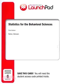 在飛比找三民網路書店優惠-Statistics for the Behavioral 