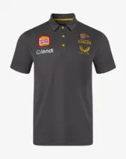 West Coast Eagles AFL 2022 Castore Media Polo Charcoal Size S-5XL!