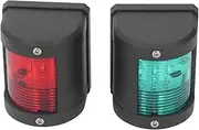 2Pcs LED Navigation Light, PC Starboard Green Port Red 112.5° Beam Angle IP54 Waterproof 2NM Marine Boat Light Anchor Signal Mast Light Boat Side Light 12V 24VDC, TTOCARye2g5b83mn