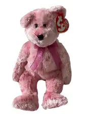NEW TY Beanie Babies Baby Plush Stuffed Animal Bear Smitten Black Nose Version