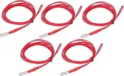 5PCS 12V 40W Cartridge Heater, Stainless Steel Copper Heating Tube, 6x20mm, 1m Cable, for Anet A8 A6 A2 3D Printer Models