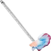 Simulation Betta Training Wand Stick - Resin Fish Design Fish Tank Decor | Fish Tank Stick Toy | Interactive Betta Fish Toys for Small Fish Tanks and Aquariums, Fish Tank Accessories