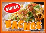 Super Nachos DECAL (Choose Your Size) Food Truck Concession Vinyl Sticker