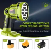 1120LM Cordless LED Work Light Spotlight for Ryobi 18V Li-Ion NiCd NiMh Battery