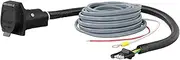 CURT 57186 4-Way Flat Electrical Adapter with Brake Control Wiring