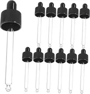 CALLARON 12Pcs Essential Oil Dropper Glass Pipette Dispenser with Durable Bulb for Skincare Perfumes and Outdoor Use Compact and Reusable Dropper for Effortless