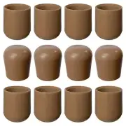 Folding Chair Leg Caps Beige 7/8 Inch - Heavy Duty Nylon Chair End Caps Non-M...