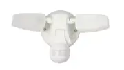 Hal1o 80° White Motion LED Flood Light w/ Selectable CCT (3000K-5000K) Twin Head