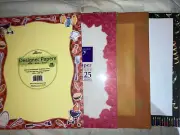FOUR SETS OF DESIGNER COMPUTER PRINTING PAPER LASER/INKJET 115 Sheets Total