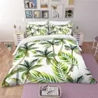 Light Leaves Clear 3D Printing Duvet Quilt Doona Covers Pillow Case Bedding Sets