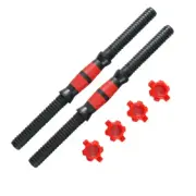 Dumbbells Rod Adjustable Install Dumbbells Set Connect Rod with Nuts Accessory G