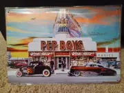Pep Boys Metal Sign New SEALED!