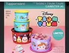 Tupperware Disney Tsum Tsum Canister Set 4 - New
