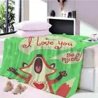 Ink Optical Fiber Fence Light 3D Warm Plush Fleece Blanket Picnic Sofa Couch