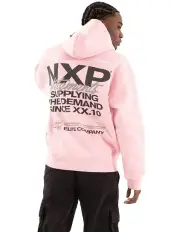 [Nena & Pasadena] Demand Box Fit Hoodie in Orchid Pink