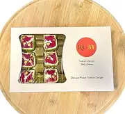 RUBY Traditional Turkish Delight Pasha - Pistachio Coated with Pomegranate & Pistachio 300g