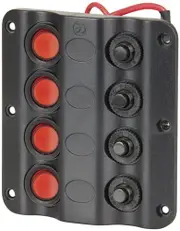 Marine Switch Panels with Circuit Breakers rocker switches have 4.8 QC tabs