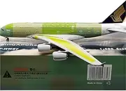 Pre-Built Model Aircraft 1:400 18CM Finished Model Scale Airplanes for Singapore Airlines A380 F-WWST Diecast Aircraft Model Kit Miniature Airplane Model