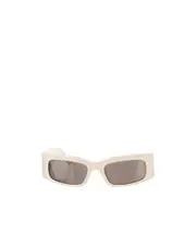 Balenciaga Eyewear Paper Rectangle Frame Sunglasses One size Nude