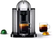 Nespresso Vertuo Chrome Coffee Maker and Espresso Machine by Breville No Box NEW