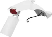 Modified Upgraded Rear Fender Mudguard, for Xiaomi, M365 1s Pro 2 Electric Scooter with Adjustable License Big Taillight Holder Skateboard Mudguard(White)