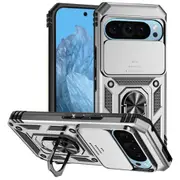 For Google Pixel 9 5G Case, Camera Shielding Cover, Silver