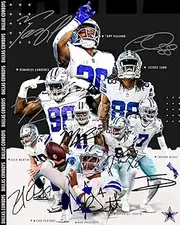 Ikonic Fotohaus Dak Prescott Tony Pollard Micah Parsons Lamb Martin Lawrence Turpin Signed Photo Autograph Print Wall Art Home Decor